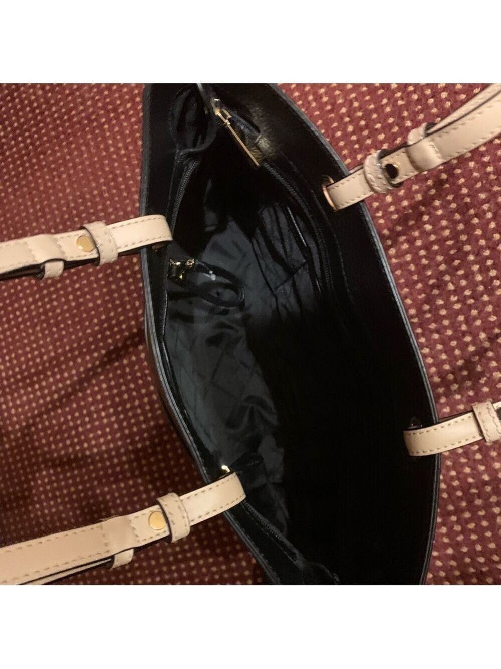 Michael Kors Black Leather Tote Bag - Picture 3 of 5